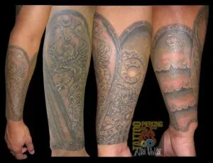 armadura tatuagem